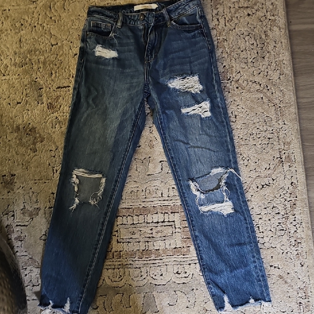 Distressed Blue Women's Jeans